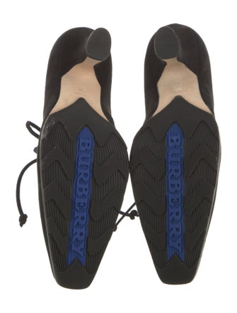 Burberry Suede Lace-Up Boots