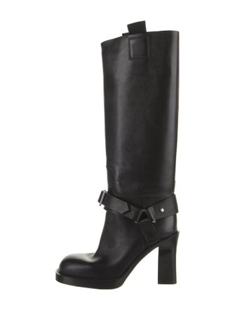 Burberry Leather Riding Boots