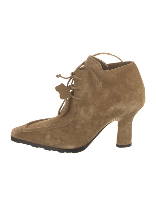 Burberry Suede Lace-Up Boots