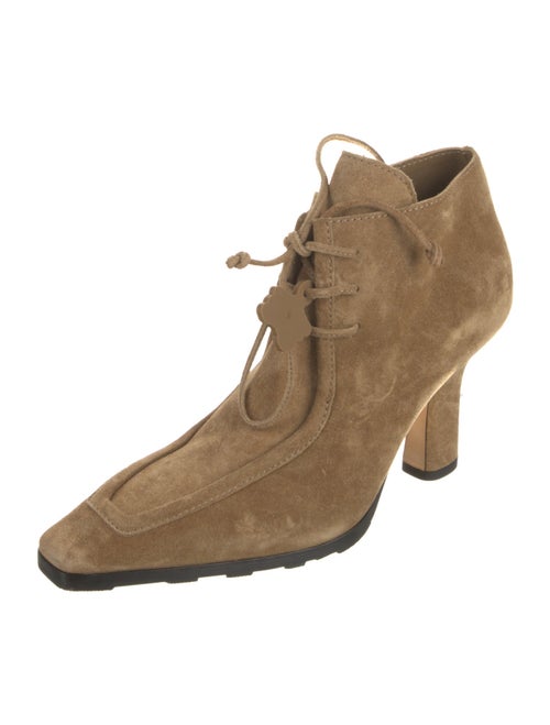 Burberry Suede Lace-Up Boots