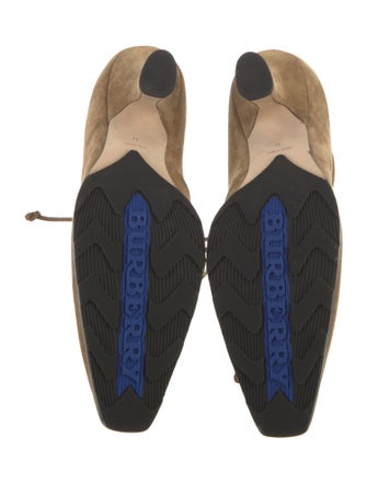 Burberry Suede Lace-Up Boots