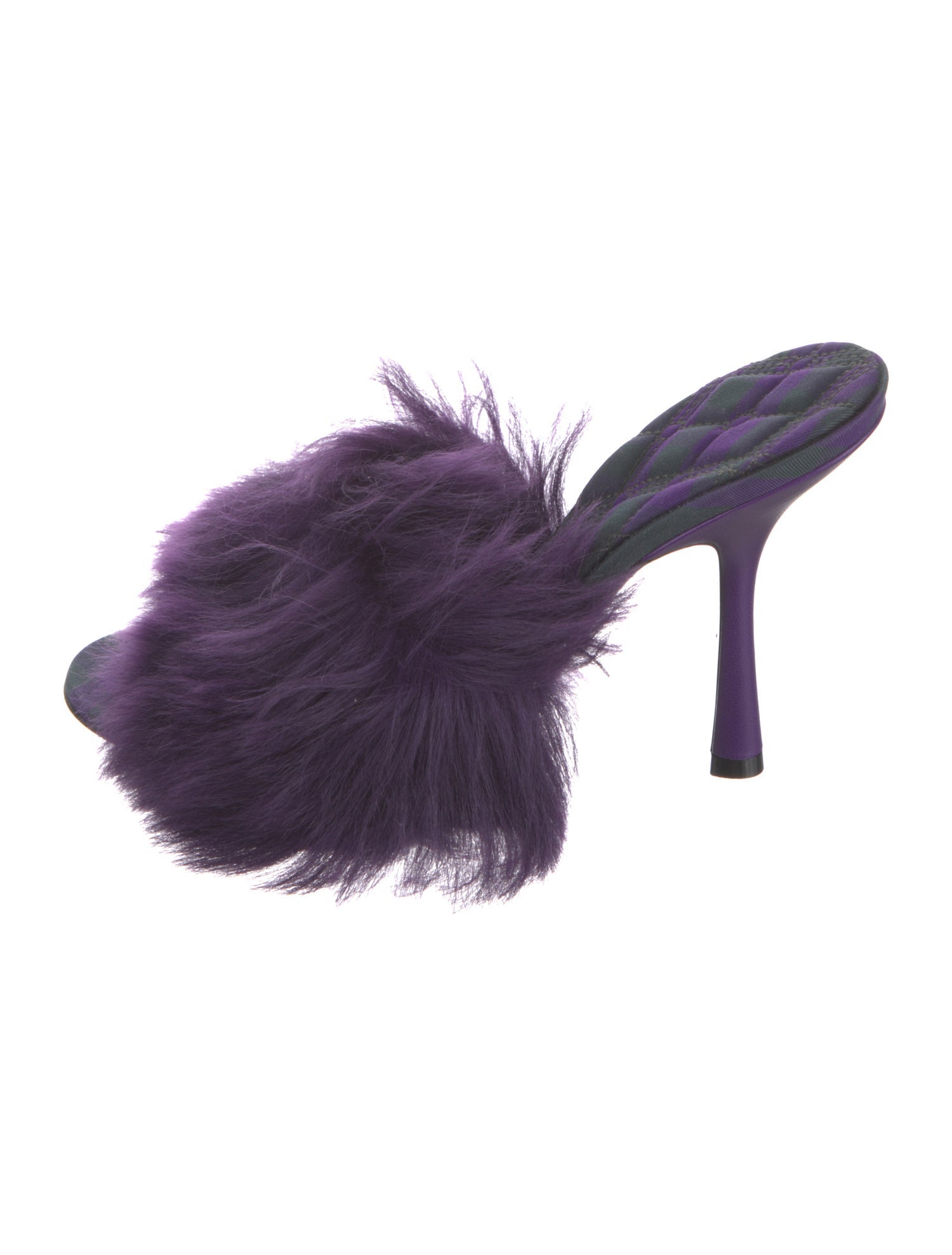 Burberry Shearling Fur Trim Slides