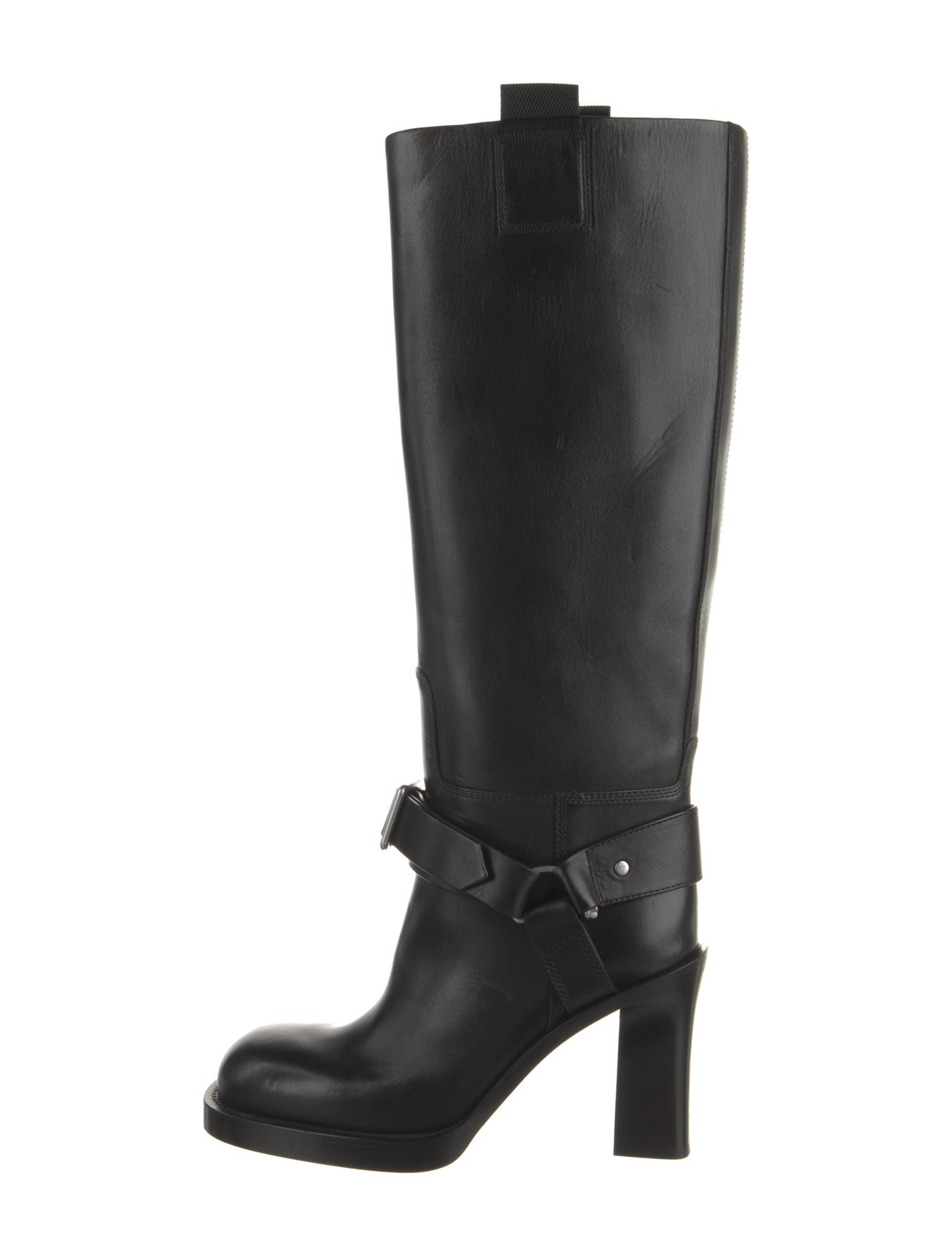 Burberry Leather Riding Boots