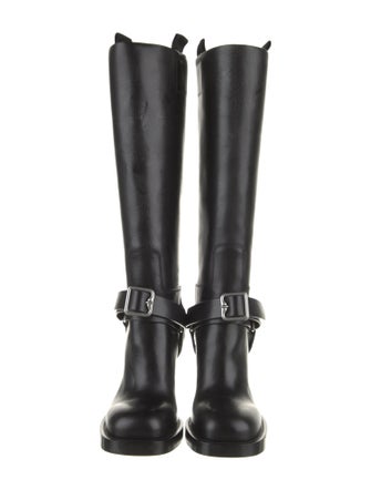 Burberry Leather Rain Boots