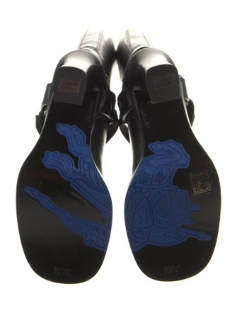 Burberry Leather Rain Boots