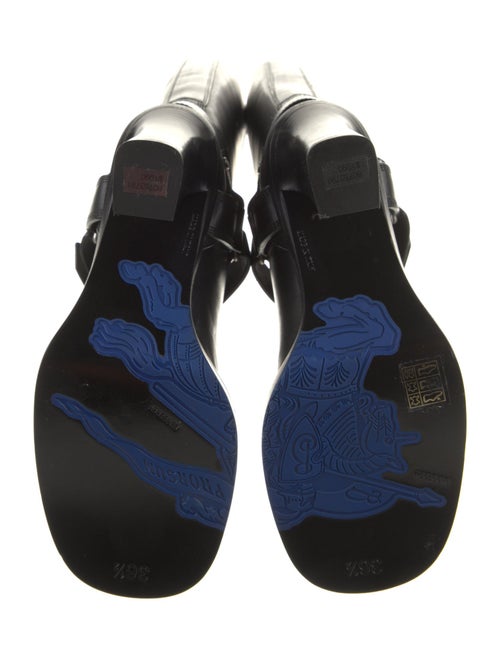 Burberry Leather Rain Boots