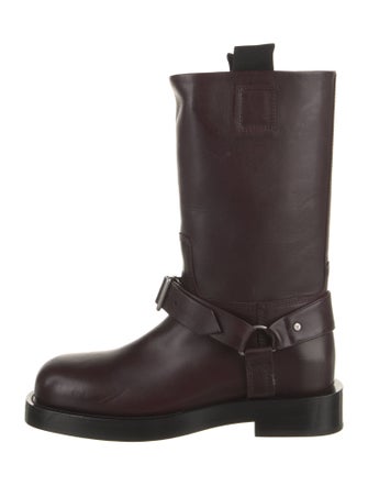 Burberry Leather Moto Boots