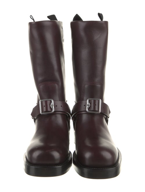 Burberry Leather Moto Boots