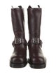 Burberry Leather Moto Boots
