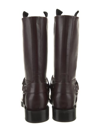 Burberry Leather Moto Boots