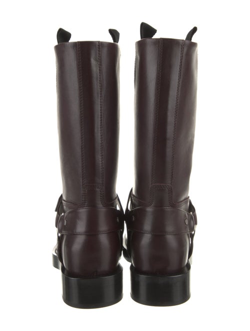 Burberry Leather Moto Boots
