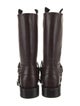 Burberry Leather Moto Boots