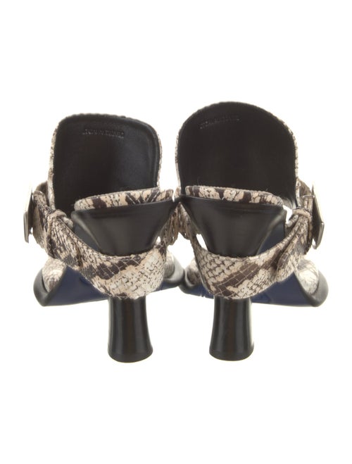 Burberry Snakeskin Animal Print Slides