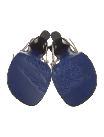 Burberry Snakeskin Animal Print Slides