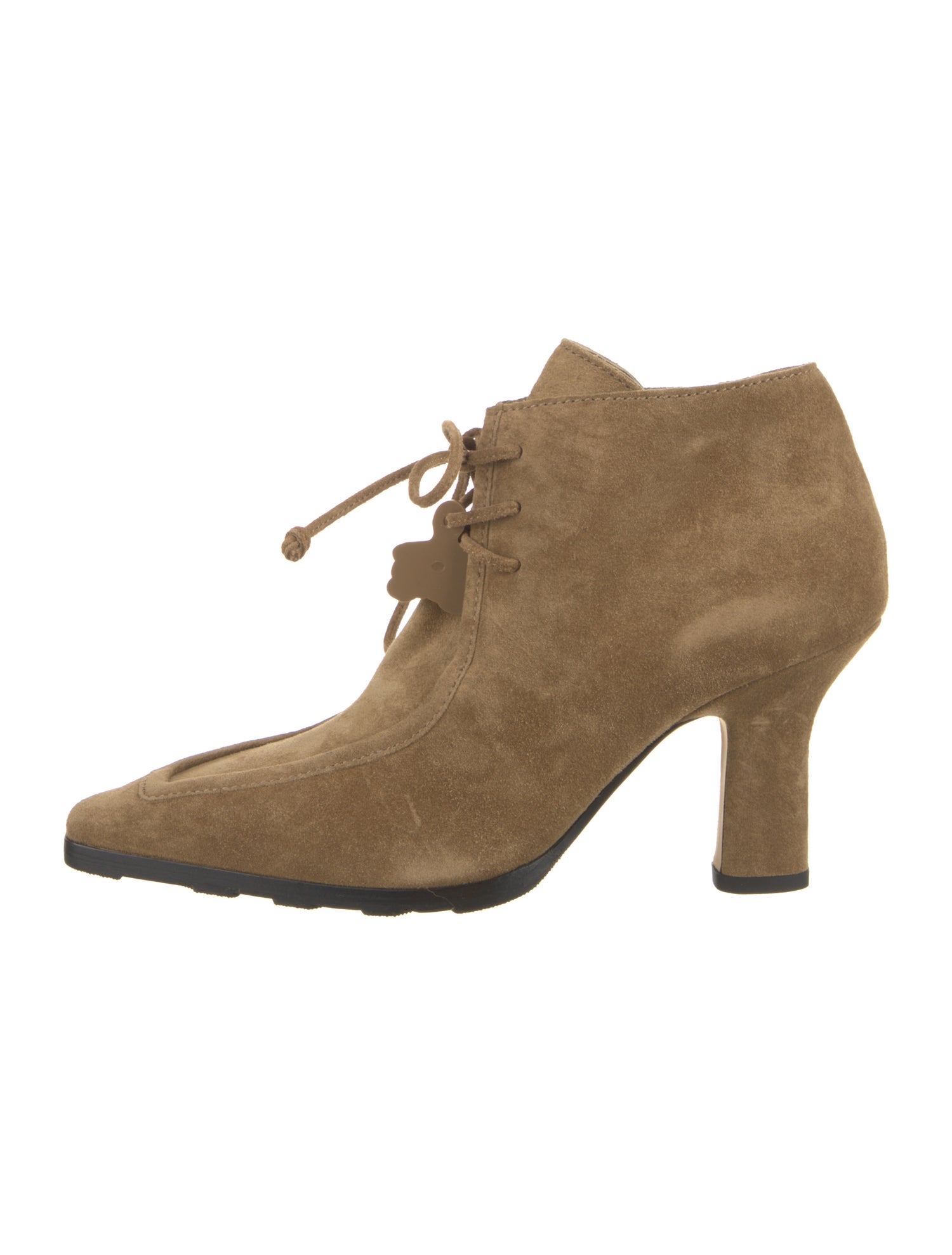 Burberry Suede Lace-Up Boots