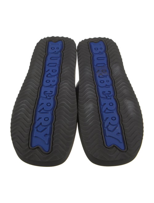 Burberry Leather Colorblock Pattern Sandals