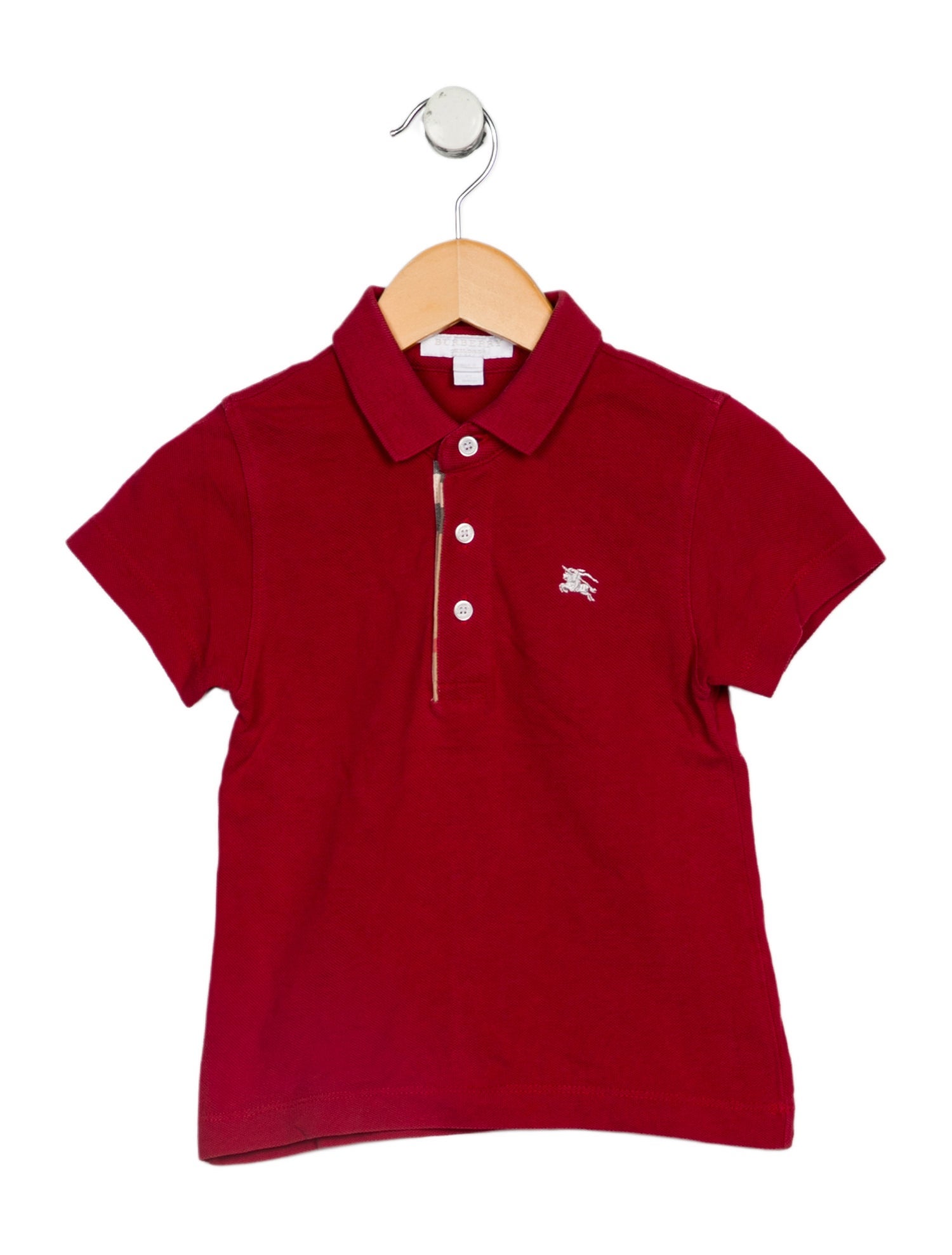 Burberry toddler boys' red shirt
