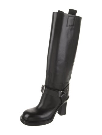 Burberry Leather Rain Boots