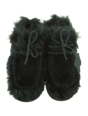 Burberry Shearling Lace-Up Boots