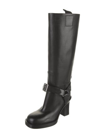 Burberry Leather Rain Boots