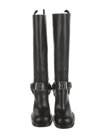 Burberry Leather Rain Boots