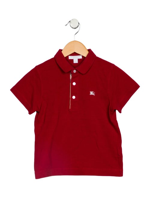 Burberry kid boys' red shirt