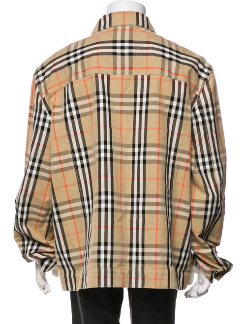Burberry Nova Check Pattern Trucker Jacket