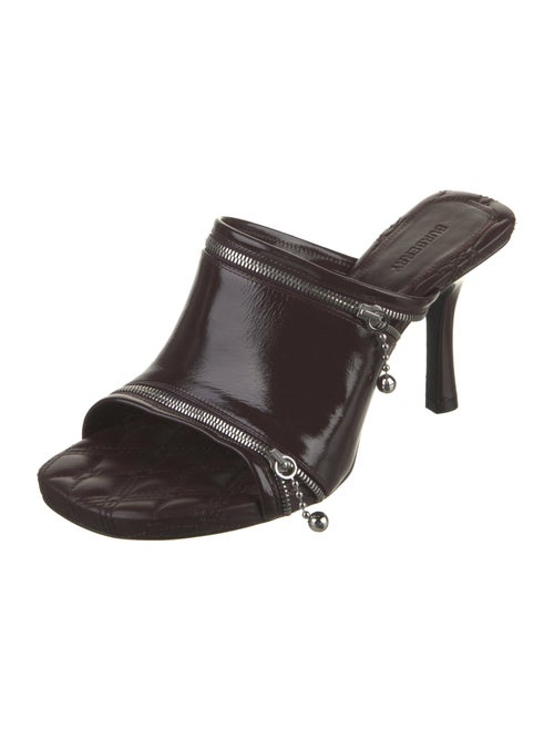 Burberry Leather Printed Slides