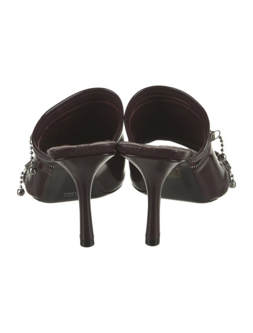 Burberry Leather Printed Slides