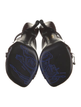 Burberry Leather Printed Slides