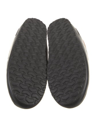 Burberry Nylon Plaid Print Slippers