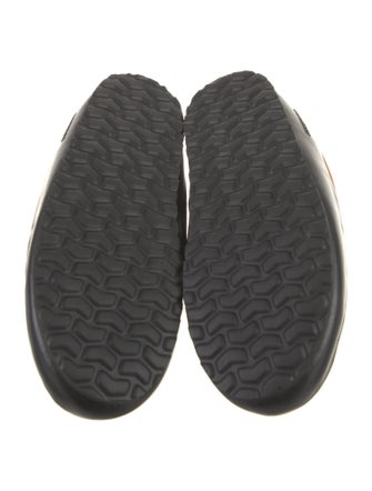 Burberry Nylon Plaid Print Slippers