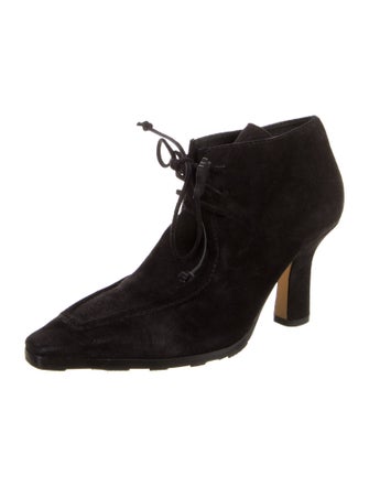 Burberry Suede Lace-Up Boots