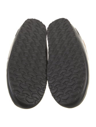 Burberry Nylon Plaid Print Slippers