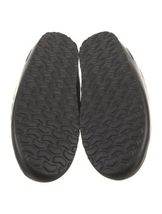 Burberry Nylon Plaid Print Slippers