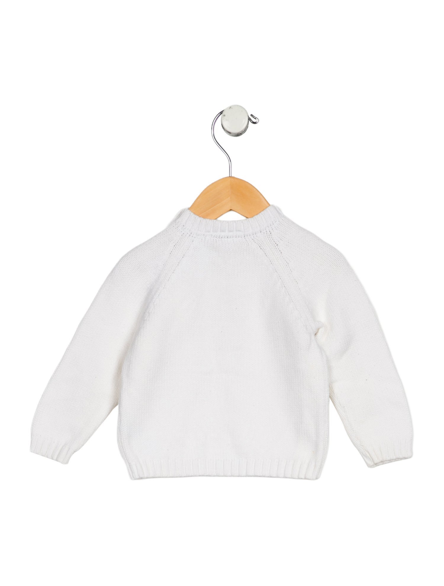 Burberry infant boys' white multicolored sweater