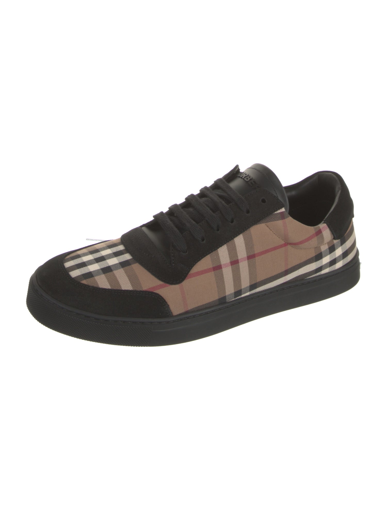 Burberry Canvas Plaid Print Sneakers w/ Tags