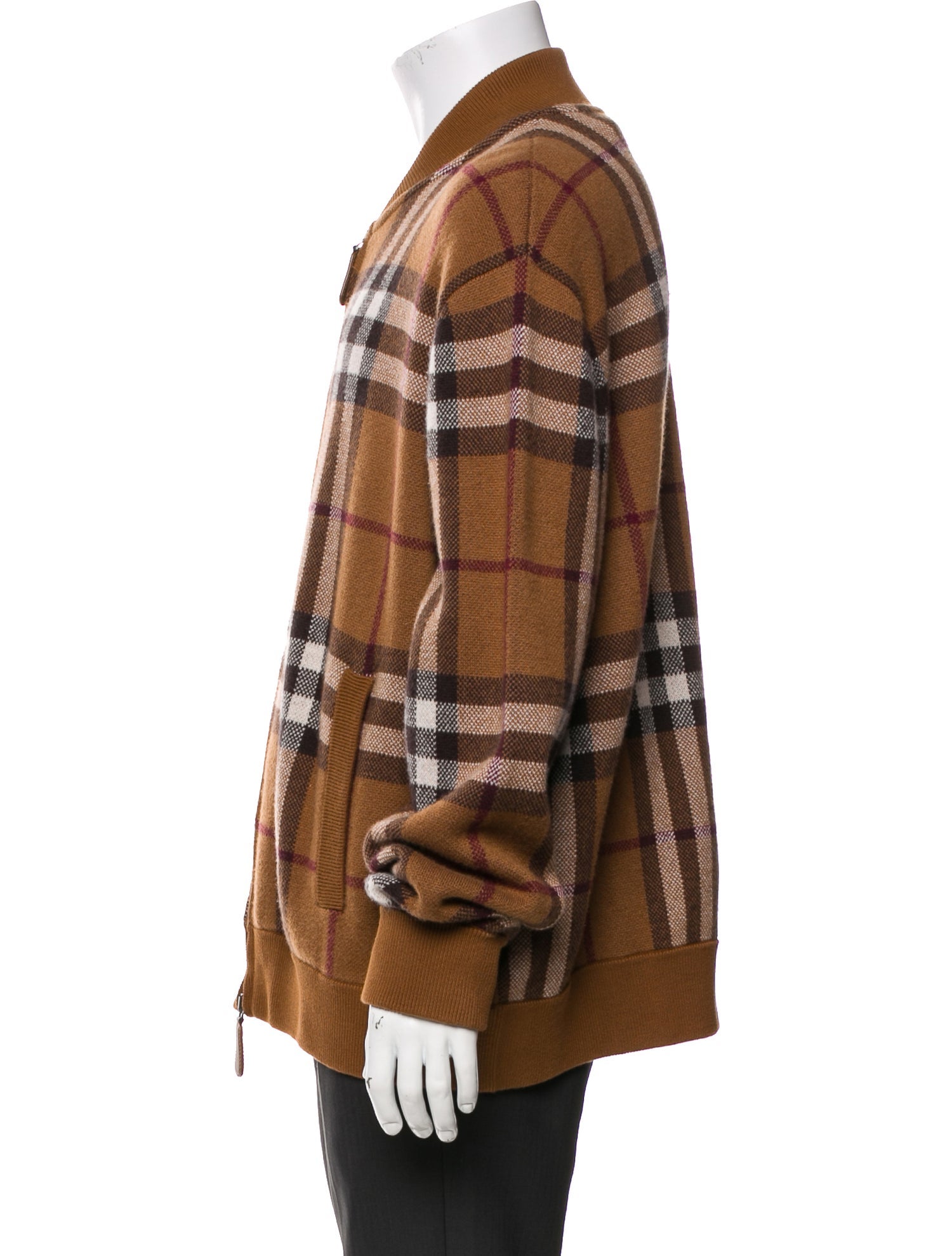 Burberry House Check Pattern Cashmere Jacket