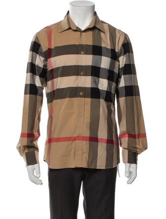 Burberry Exploded Check Pattern Long Sleeve Shirt