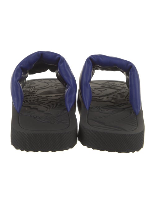 Burberry Leather Colorblock Pattern Slides