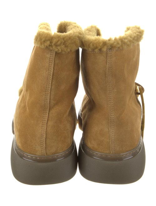 Burberry Suede Lace-Up Boots