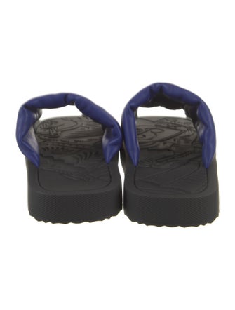 Burberry Leather Colorblock Pattern Slides