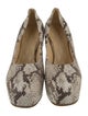 Burberry Snakeskin Animal Print Pumps