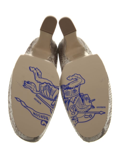 Burberry Snakeskin Animal Print Pumps