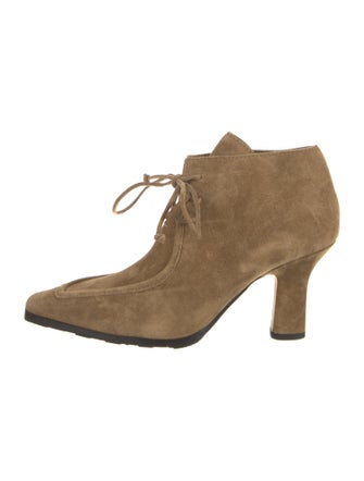 Burberry Suede Lace-Up Boots