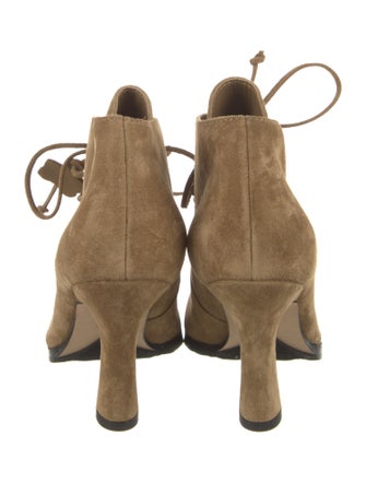 Burberry Suede Lace-Up Boots