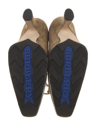 Burberry Suede Lace-Up Boots