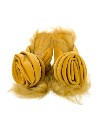 Burberry Velvet Slides