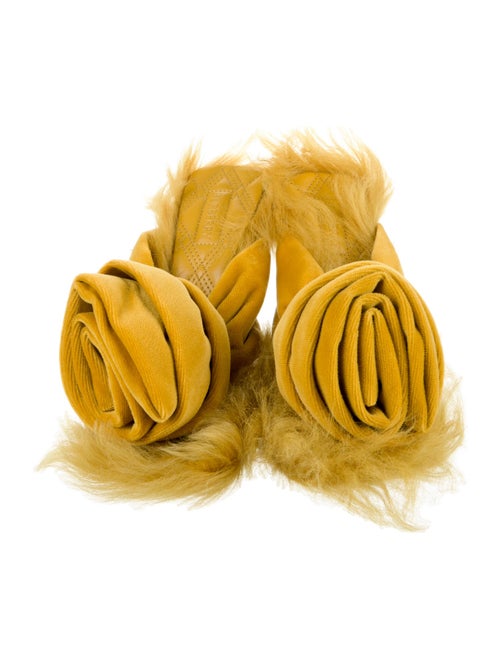 Burberry Velvet Slides