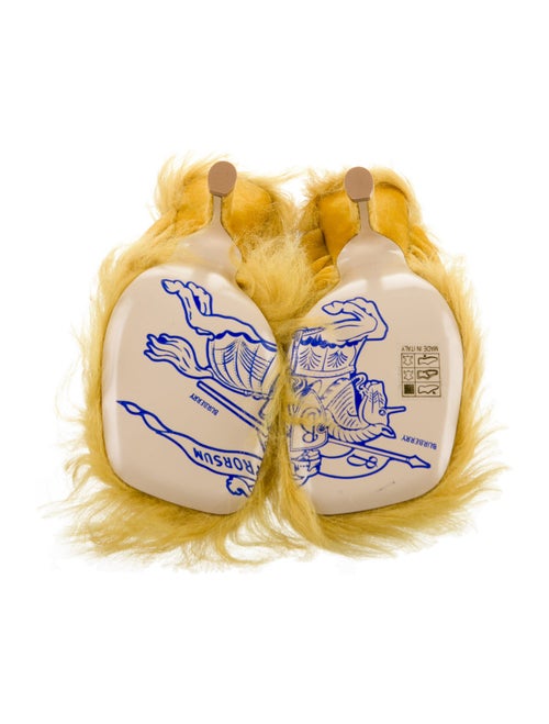 Burberry Velvet Slides